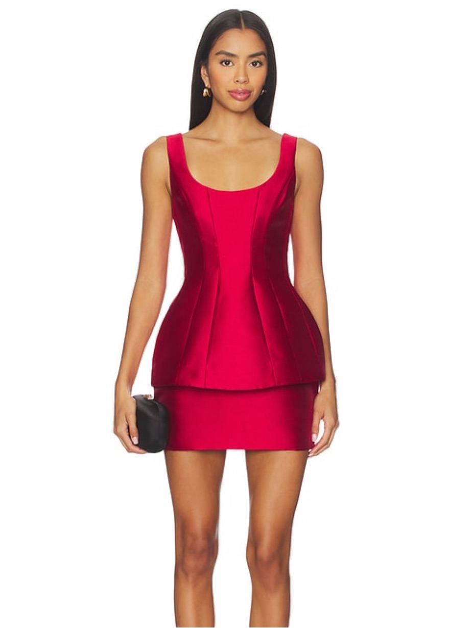 Amanda Uprichard Empire Red Dress